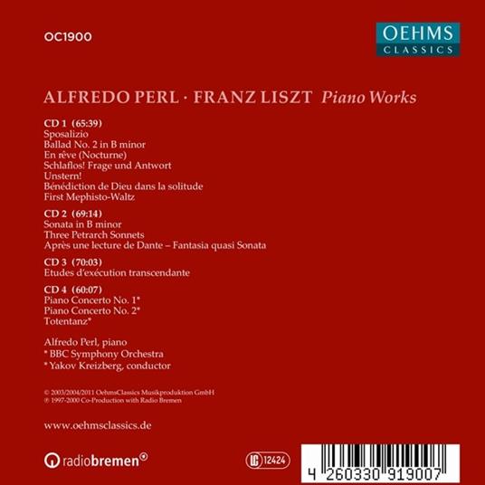 Liszt Piano Works - CD Audio di Franz Liszt,Alfredo Perl - 2
