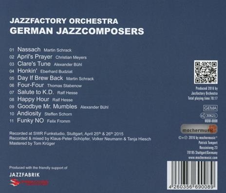 German Jazzcomposers - CD Audio di Jazzfactory Orchestra - 2