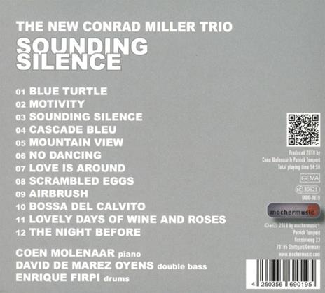 Sounding Silence - CD Audio di New Conrad Miller Trio - 2