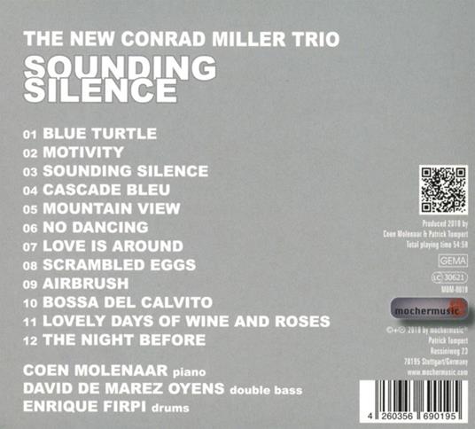 Sounding Silence - CD Audio di New Conrad Miller Trio - 2