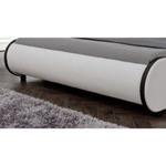 coriumLetto imbottito LED 'Valencia' con materasso. similpelle-PU fodera similpelle illuminazione. RGB con rete a doghe