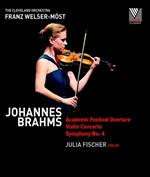 Concerto per violino op.77, Sinfonia n.4 op.98, Overture Accademica op.80 (Blu-ray)