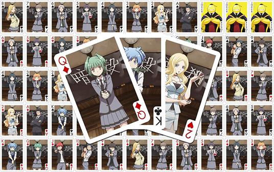 ASSASSINATION CLASSROOM PLAYING CARD CARTE DA GIOCO SAKAMI MERCHANDISE - 2