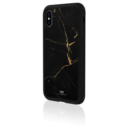 Hama Tough Marble custodia per cellulare 14,7 cm (5.8") Cover Nero, Oro