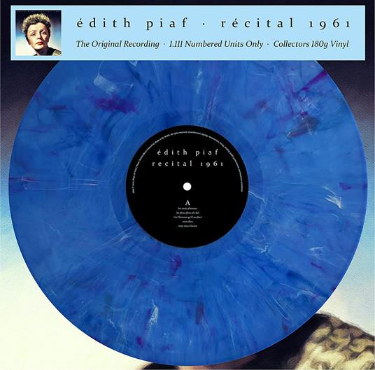 Recital 1961 (180 gr. Coloured Vinyl) - Vinile LP di Edith Piaf