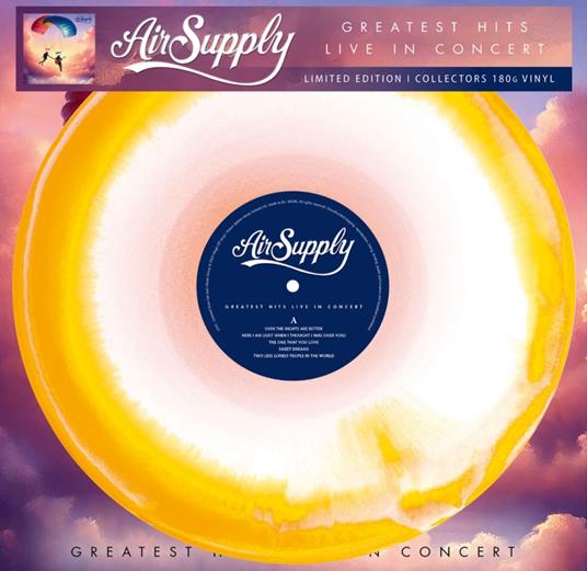 Greatest Hits. Live In Concert (Yellow Marbled Vinyl) - Vinile LP di Air Supply