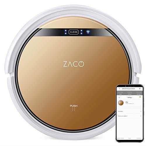 ZACO V5x Robot Aspirapolvere Robot Lavapavimenti e Aspirapolvere 2 in 1 4  modalità di pulizia e sensori ad infrarossi App e controllo vocale Alexa  Autoricarica Marrone bronzo - Zaco - Casa e Cucina | IBS