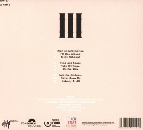 III - CD Audio di Dead Man's Eyes - 2