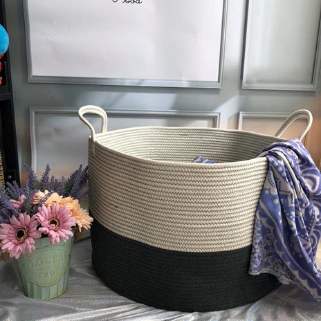 bianco 19×24cm con cordoncino BIGBOBA Borsa portaoggetti Cotone in cotone colore: verde 