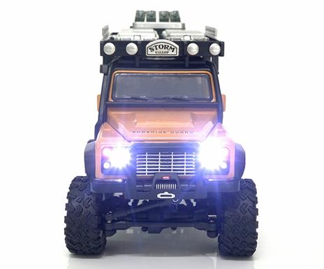 Amewi D90X28 Metall Scale Crawler gelb modellino radiocomandato (RC) Camion cingolato Motore elettrico 1:28 - 5
