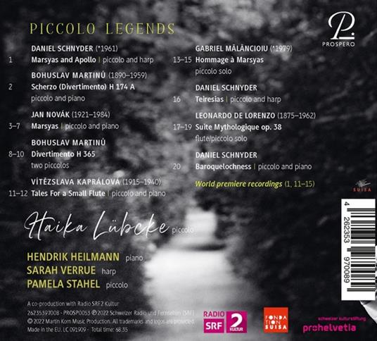 Piccolo Legends - CD Audio di Haika Lubcke - 2