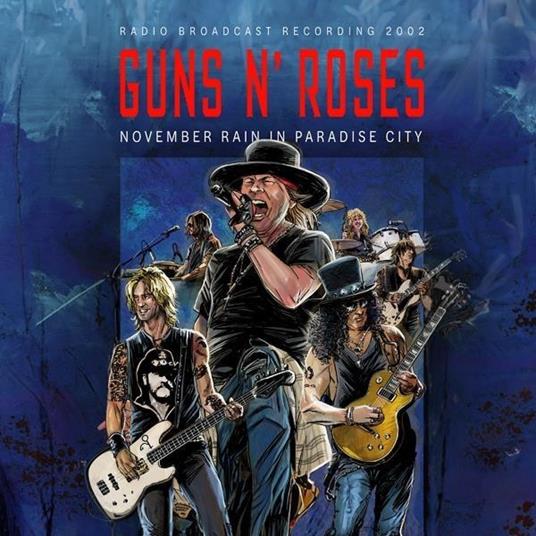 November Rain In Paradise City (Blue Vinyl) - Vinile LP di Guns N' Roses