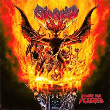 Lost In Flames (Burning Orange Marbled Edition) - Vinile LP di Saber