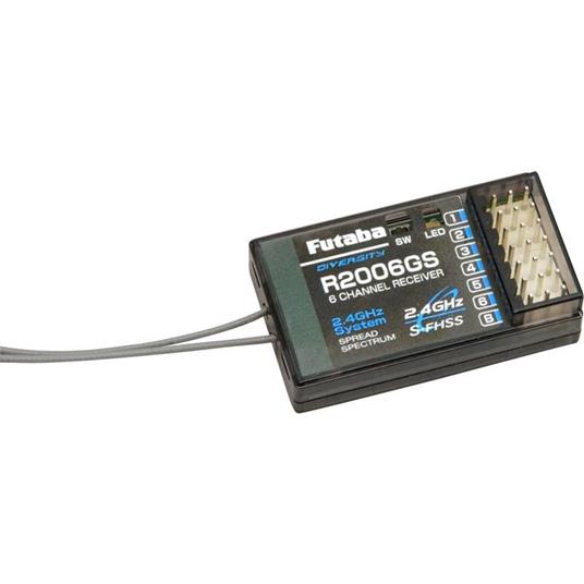 Ricevitore a 6 canali Futaba P-R2006GS/2-4G 2,4 GHz Sistema innesto Futaba