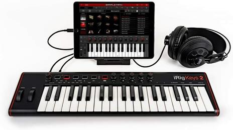Ik Multimedia Irig Keys 2 Protastiera Midi Universale Compatta con 37 Fullsize-Tasti e Uscita Audio per iPhone, iPad, Android, Mac/Pc, Nero - 5