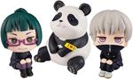 Jujutsu Kaisen Look Up Pvc Statuas Maki & Toge & Panda Limited Ver. 11 Cm Megahouse