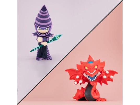 Yu-gi-oh! Duel Monsters Megatoon Pvc Statua Slifer The Sky Dragon & Dark Magician (with Regalo) Megahouse
