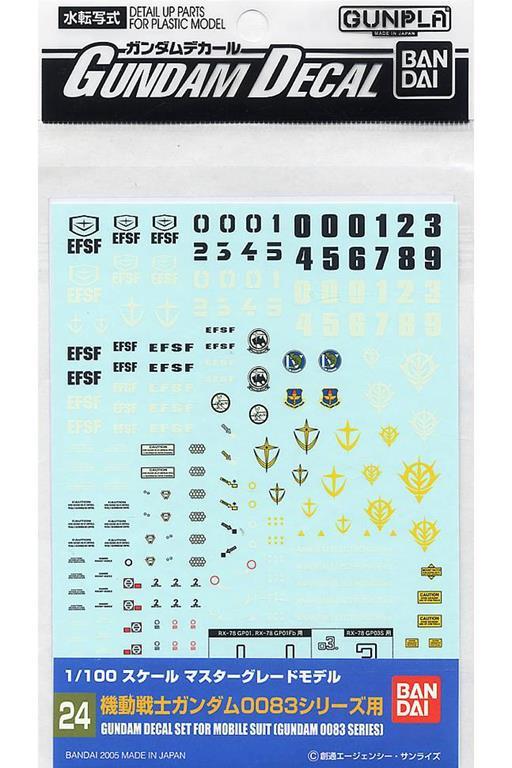 Gundam Decal 24 Mg Multi 0083 - 2