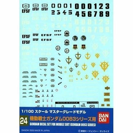 Gundam Decal 24 Mg Multi 0083 - 3