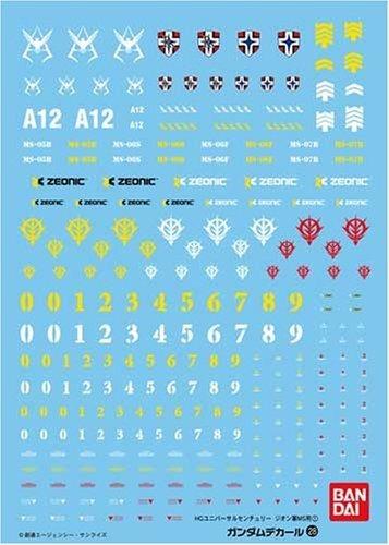 Gundam Decal 28 Mg Multi Zeon Ms 1 - 3