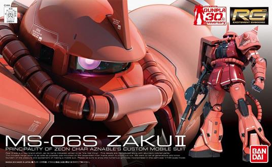 Zaku Ii Ms 06S Rosso Rg Excitement Embodied - 22