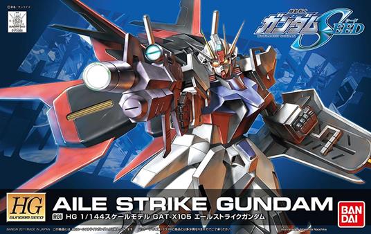 Figure Gundam: High Grade R01 Aile Strike Gundam 1:144 Model Kit - 8