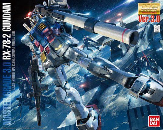 Action figure Gundam. Master Grade Rx-78-2 Version 3.0 1:100