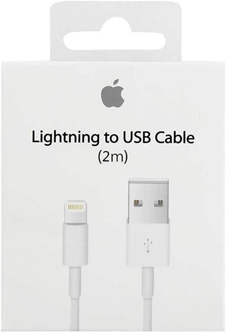 Apple Lightning - USB cavo per cellulare USB A Bianco 2 m