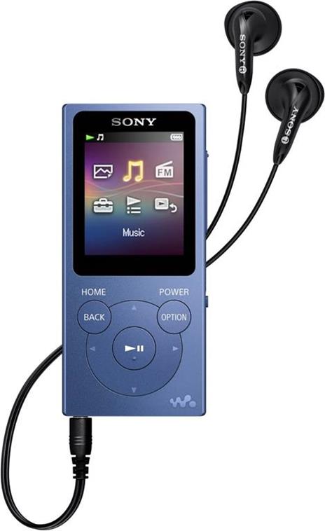 Lettore Mp4 Sony Nw-E394 Radio /Mp4 8Gb Display 1.77" Touch Screen Bl - 2