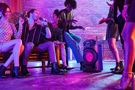Sony MHC-V13 - Altoparlante Bluetooth All in One con JET BASS BOOSTER, Effetti Luminosi, Lettore CD, USB, Nero - 11
