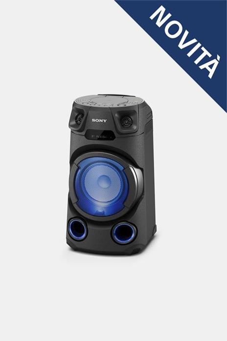 Sony MHC-V13 - Altoparlante Bluetooth All in One con JET BASS BOOSTER, Effetti Luminosi, Lettore CD, USB, Nero - 12