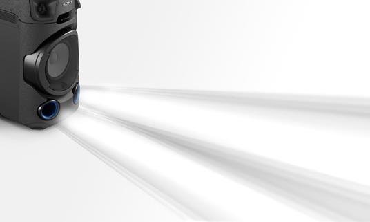Sony MHC-V13 - Altoparlante Bluetooth All in One con JET BASS BOOSTER, Effetti Luminosi, Lettore CD, USB, Nero - 4