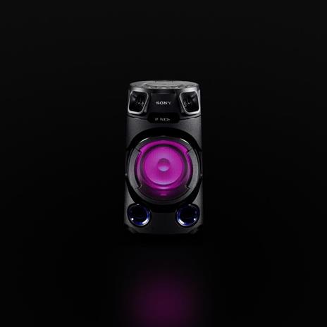 Sony MHC-V13 - Altoparlante Bluetooth All in One con JET BASS BOOSTER, Effetti Luminosi, Lettore CD, USB, Nero - 6