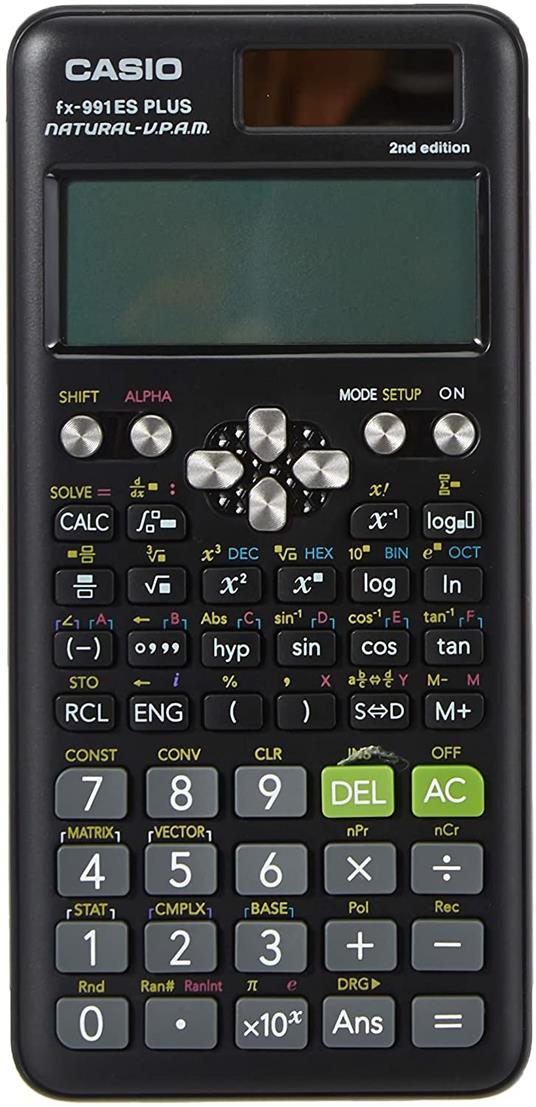 Casio fx-991ES PLUS 2 Calcolatrice Scientifica con 417 Funzioni e