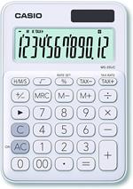 Casio MS-20UC-WE Calcolatrice da Tavolo, Bianco