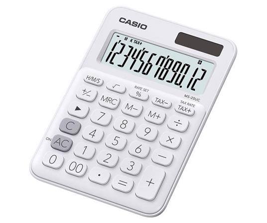 Calcolatrice Tavolo Casio Ms-20uc Bianco