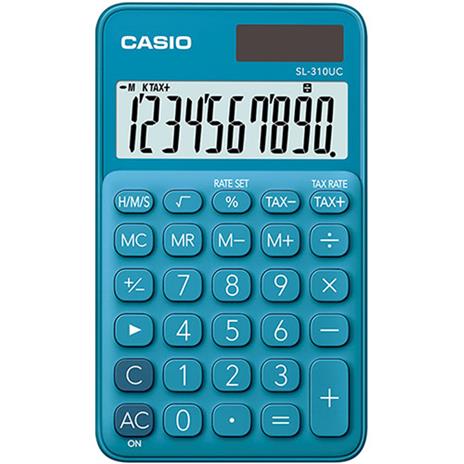 Calcolatrice Tascabile Casio Sl-310uc 10 Cifre Blu
