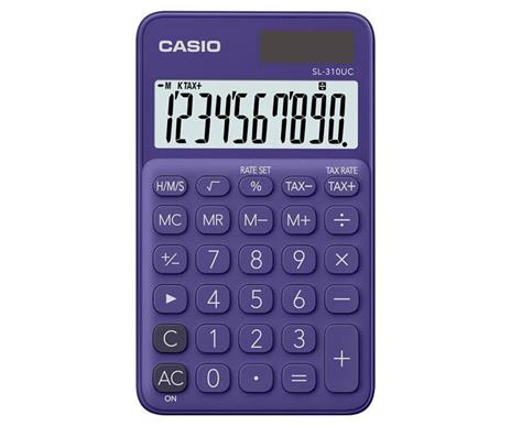 Calcolatrice Tascabile Casio Sl-310uc 10 Cifre Viola - 2