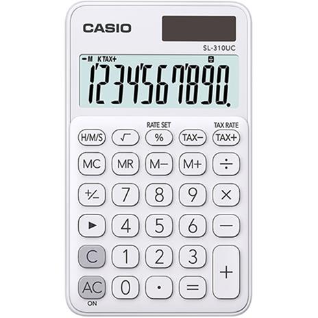 Casio SL-310UC-WE calcolatrice Tasca Calcolatrice di base Bianco