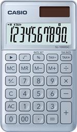 Calcolatrice tascabile Casio SL-1000SC, Azzurro