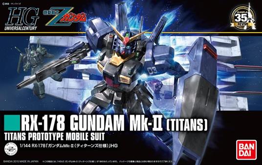 Gundam: High Grade. Rx-178 Gundam Mk-Ii Titans 1:144 Scale Model Kit - 5