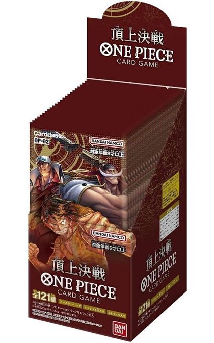 One Piece Card Paramount War OP-02 JAP Box 24 Buste