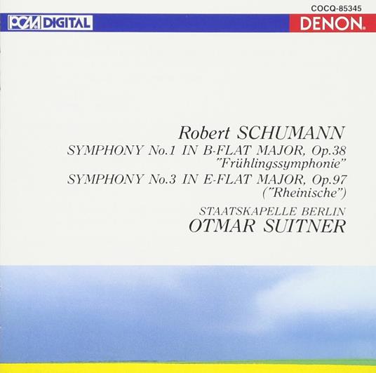 Symphony No.1 & 3 - CD Audio di Robert Schumann