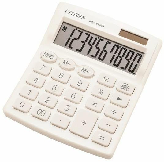 Calcolatrice Citizen SDC-810NR Bianco