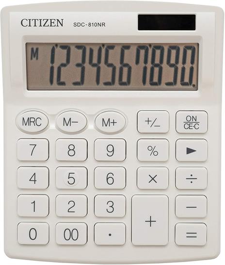 Calcolatrice Citizen SDC-810NR Bianco - 2