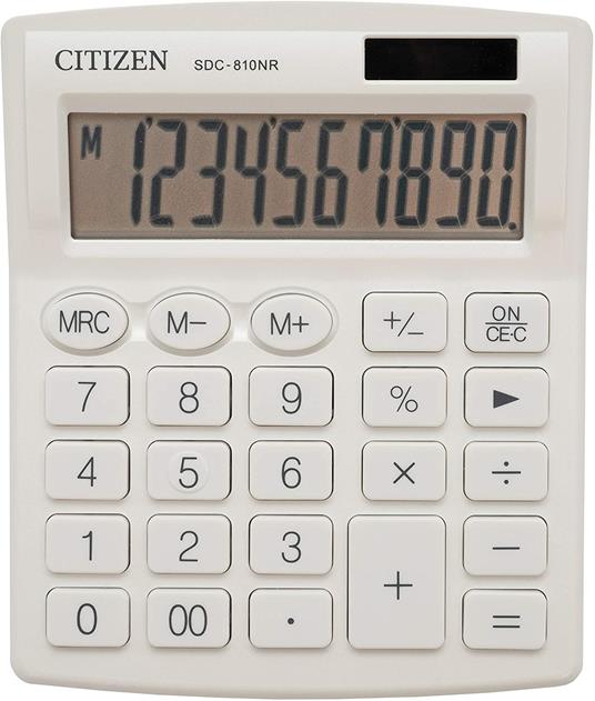Calcolatrice Citizen SDC-810NR Bianco - 2