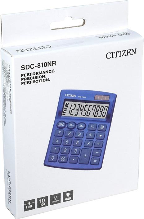 Calcolatrice Citizen SDC-810NR Blu - 3