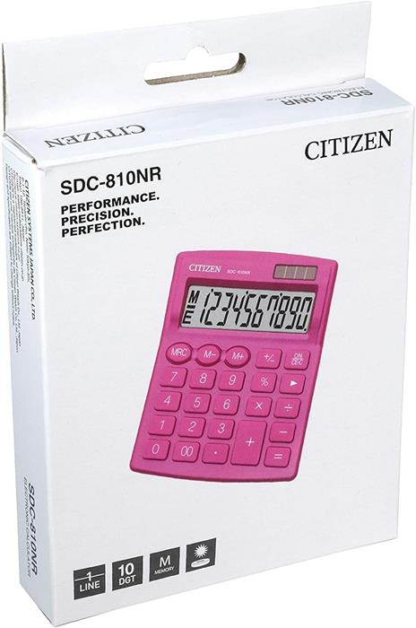 Calcolatrice Citizen SDC-810NR Rosa - 3