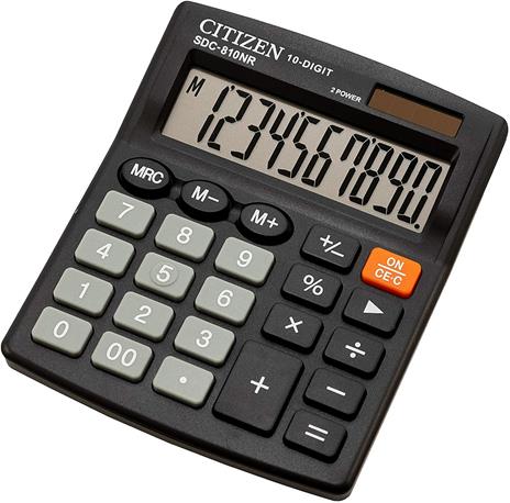 Calcolatrice Citizen SDC-810NR Nero - 4