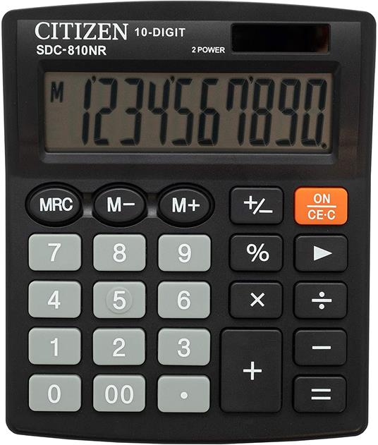 Calcolatrice Citizen SDC-810NR Nero - 5